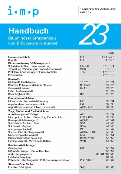 Handbuch für Bituminöser Strassenbau und Brückenabdichtungen
